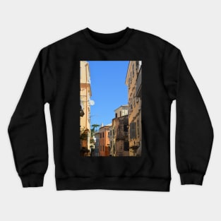 A View of Corfu Town, Greece Crewneck Sweatshirt